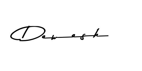 How to make Dewesh name signature. Use Asem Kandis PERSONAL USE style for creating short signs online. This is the latest handwritten sign. Dewesh signature style 9 images and pictures png