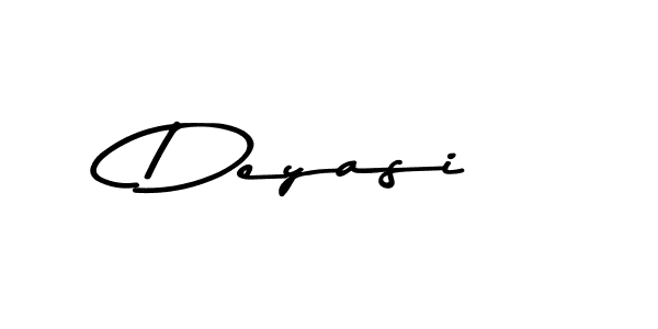 Make a beautiful signature design for name Deyasi. With this signature (Asem Kandis PERSONAL USE) style, you can create a handwritten signature for free. Deyasi signature style 9 images and pictures png