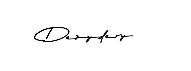 How to make Dezydery name signature. Use Asem Kandis PERSONAL USE style for creating short signs online. This is the latest handwritten sign. Dezydery signature style 9 images and pictures png