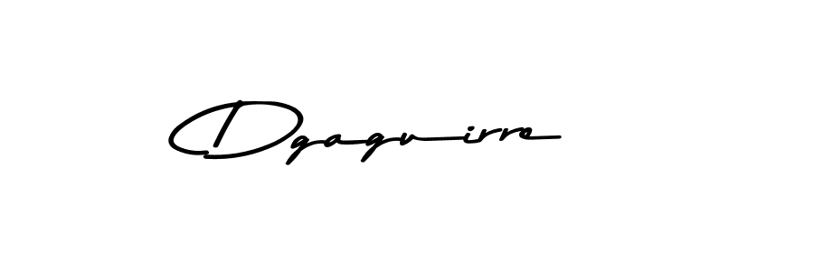 How to make Dgaguirre name signature. Use Asem Kandis PERSONAL USE style for creating short signs online. This is the latest handwritten sign. Dgaguirre signature style 9 images and pictures png