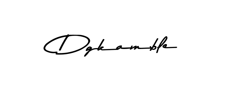 Design your own signature with our free online signature maker. With this signature software, you can create a handwritten (Asem Kandis PERSONAL USE) signature for name Dgkamble. Dgkamble signature style 9 images and pictures png