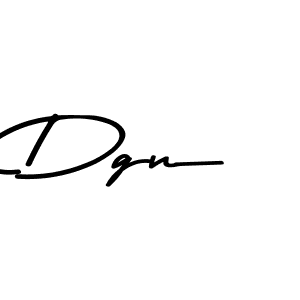 Make a beautiful signature design for name Dgn. With this signature (Asem Kandis PERSONAL USE) style, you can create a handwritten signature for free. Dgn signature style 9 images and pictures png