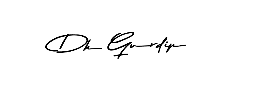 Dh Gurdip stylish signature style. Best Handwritten Sign (Asem Kandis PERSONAL USE) for my name. Handwritten Signature Collection Ideas for my name Dh Gurdip. Dh Gurdip signature style 9 images and pictures png