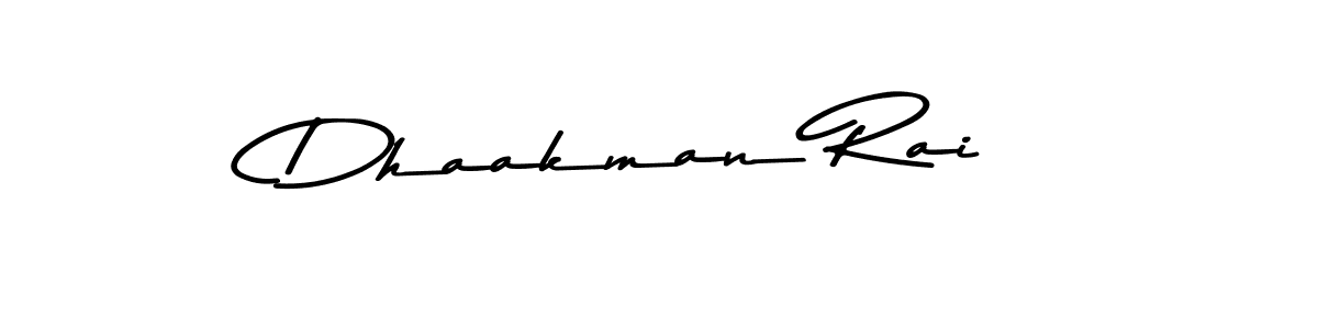Design your own signature with our free online signature maker. With this signature software, you can create a handwritten (Asem Kandis PERSONAL USE) signature for name Dhaakman Rai. Dhaakman Rai signature style 9 images and pictures png