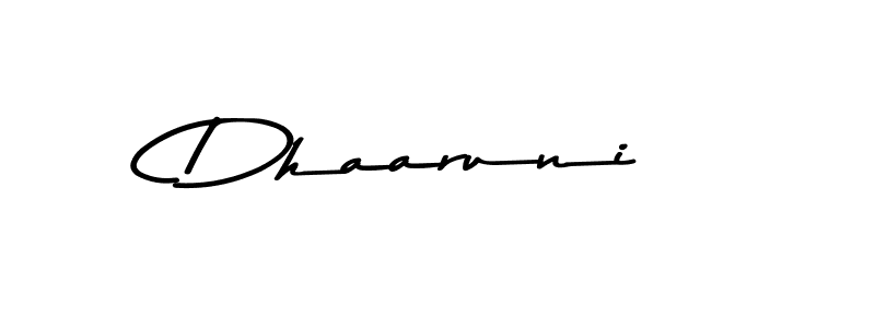 Also we have Dhaaruni name is the best signature style. Create professional handwritten signature collection using Asem Kandis PERSONAL USE autograph style. Dhaaruni signature style 9 images and pictures png