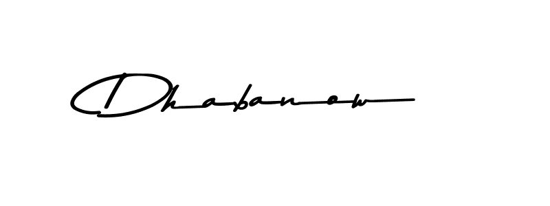 The best way (Asem Kandis PERSONAL USE) to make a short signature is to pick only two or three words in your name. The name Dhabanow include a total of six letters. For converting this name. Dhabanow signature style 9 images and pictures png