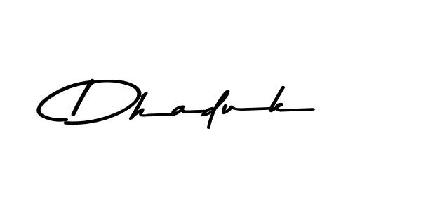 Also You can easily find your signature by using the search form. We will create Dhaduk name handwritten signature images for you free of cost using Asem Kandis PERSONAL USE sign style. Dhaduk signature style 9 images and pictures png