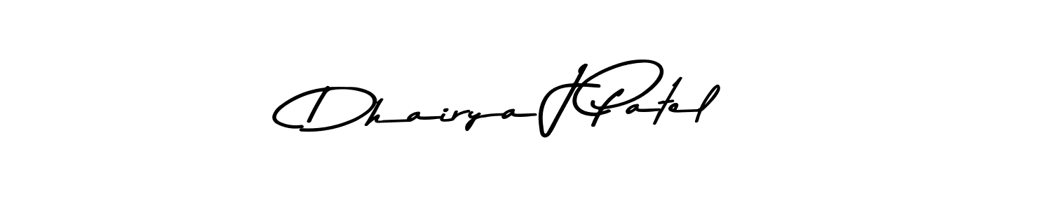 Make a short Dhairya J Patel signature style. Manage your documents anywhere anytime using Asem Kandis PERSONAL USE. Create and add eSignatures, submit forms, share and send files easily. Dhairya J Patel signature style 9 images and pictures png
