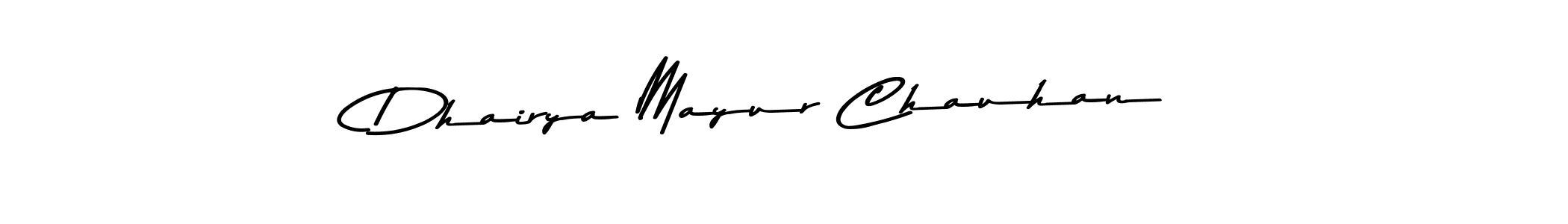 The best way (Asem Kandis PERSONAL USE) to make a short signature is to pick only two or three words in your name. The name Dhairya Mayur Chauhan include a total of six letters. For converting this name. Dhairya Mayur Chauhan signature style 9 images and pictures png