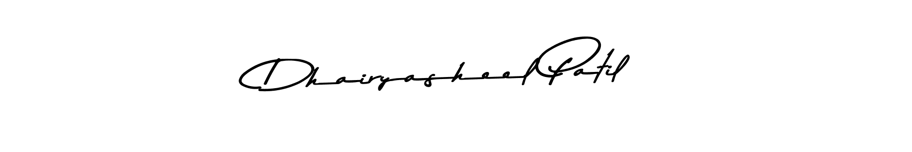 Make a beautiful signature design for name Dhairyasheel Patil. With this signature (Asem Kandis PERSONAL USE) style, you can create a handwritten signature for free. Dhairyasheel Patil signature style 9 images and pictures png