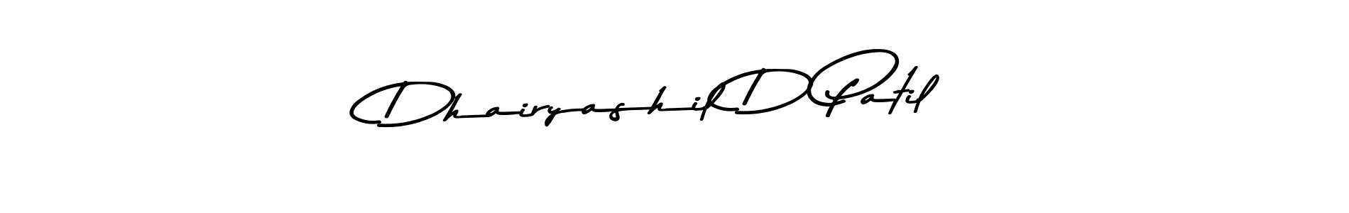 Design your own signature with our free online signature maker. With this signature software, you can create a handwritten (Asem Kandis PERSONAL USE) signature for name Dhairyashil D Patil. Dhairyashil D Patil signature style 9 images and pictures png