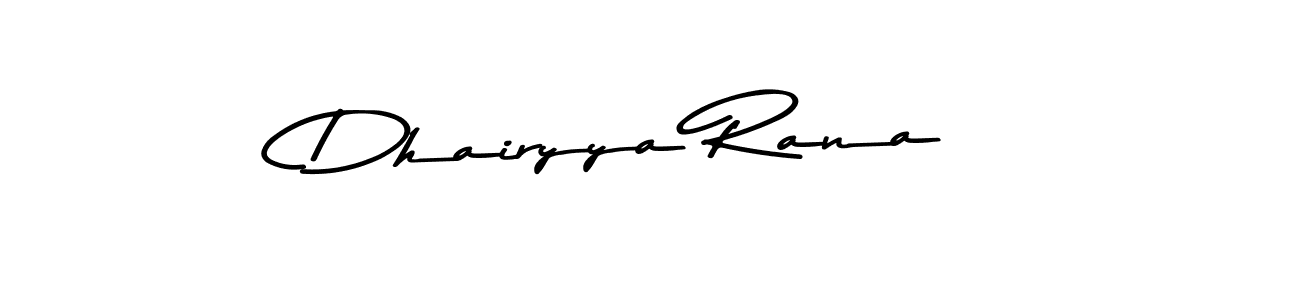 Dhairyya Rana stylish signature style. Best Handwritten Sign (Asem Kandis PERSONAL USE) for my name. Handwritten Signature Collection Ideas for my name Dhairyya Rana. Dhairyya Rana signature style 9 images and pictures png