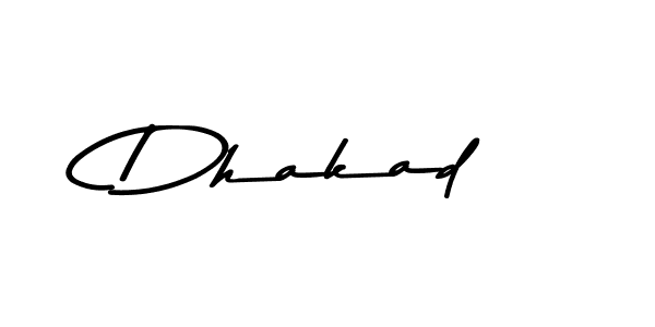 Design your own signature with our free online signature maker. With this signature software, you can create a handwritten (Asem Kandis PERSONAL USE) signature for name Dhakad. Dhakad signature style 9 images and pictures png