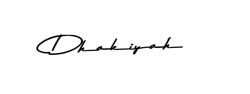 How to make Dhakiyah name signature. Use Asem Kandis PERSONAL USE style for creating short signs online. This is the latest handwritten sign. Dhakiyah signature style 9 images and pictures png