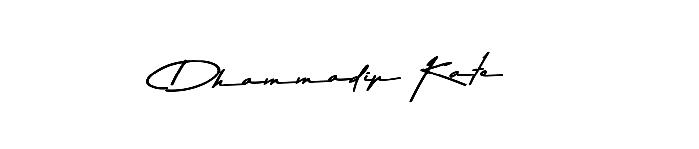 Design your own signature with our free online signature maker. With this signature software, you can create a handwritten (Asem Kandis PERSONAL USE) signature for name Dhammadip Kate. Dhammadip Kate signature style 9 images and pictures png