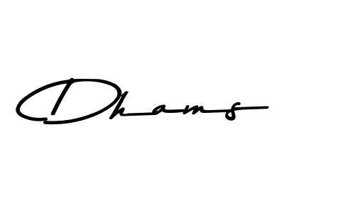 Similarly Asem Kandis PERSONAL USE is the best handwritten signature design. Signature creator online .You can use it as an online autograph creator for name Dhams. Dhams signature style 9 images and pictures png