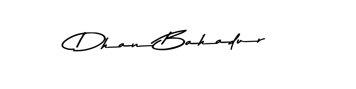 Make a beautiful signature design for name Dhan Bahadur. With this signature (Asem Kandis PERSONAL USE) style, you can create a handwritten signature for free. Dhan Bahadur signature style 9 images and pictures png