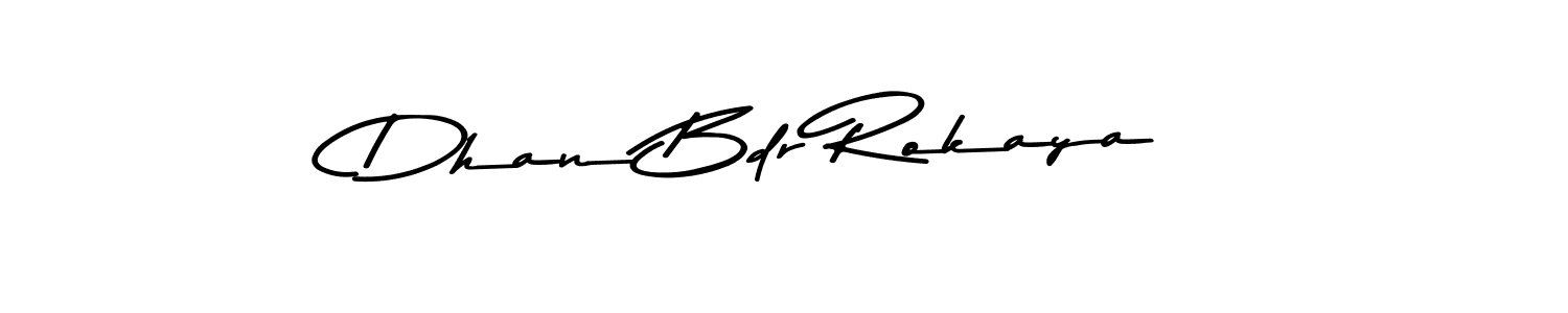 Use a signature maker to create a handwritten signature online. With this signature software, you can design (Asem Kandis PERSONAL USE) your own signature for name Dhan Bdr Rokaya. Dhan Bdr Rokaya signature style 9 images and pictures png