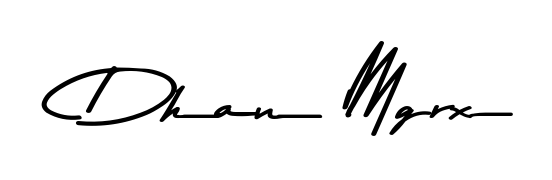 Make a beautiful signature design for name Dhan Mgrx. With this signature (Asem Kandis PERSONAL USE) style, you can create a handwritten signature for free. Dhan Mgrx signature style 9 images and pictures png