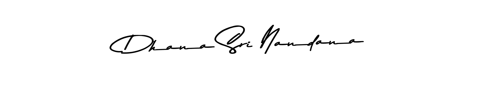 Design your own signature with our free online signature maker. With this signature software, you can create a handwritten (Asem Kandis PERSONAL USE) signature for name Dhana Sri Nandana. Dhana Sri Nandana signature style 9 images and pictures png