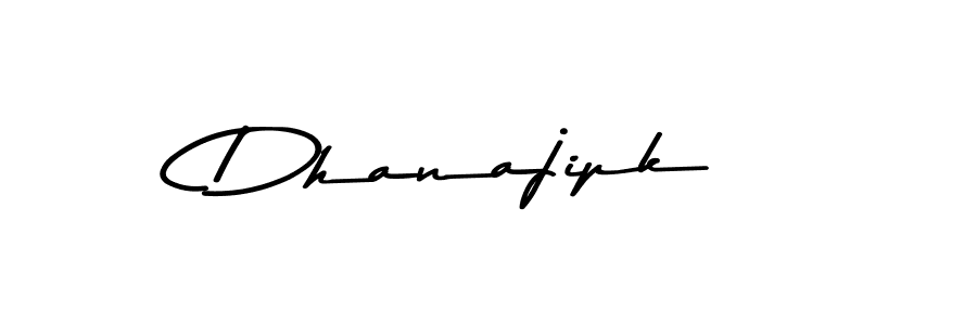 Design your own signature with our free online signature maker. With this signature software, you can create a handwritten (Asem Kandis PERSONAL USE) signature for name Dhanajipk. Dhanajipk signature style 9 images and pictures png