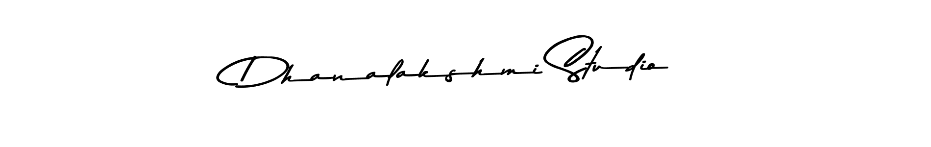 Design your own signature with our free online signature maker. With this signature software, you can create a handwritten (Asem Kandis PERSONAL USE) signature for name Dhanalakshmi Studio. Dhanalakshmi Studio signature style 9 images and pictures png