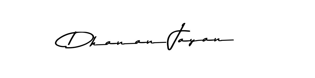 You should practise on your own different ways (Asem Kandis PERSONAL USE) to write your name (Dhanan Jayan) in signature. don't let someone else do it for you. Dhanan Jayan signature style 9 images and pictures png