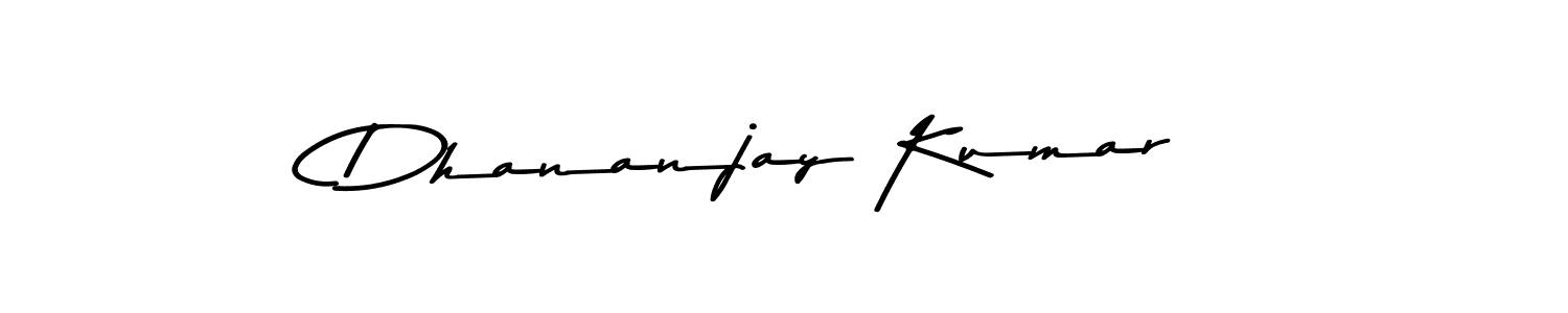 Make a beautiful signature design for name Dhananjay Kumar. With this signature (Asem Kandis PERSONAL USE) style, you can create a handwritten signature for free. Dhananjay Kumar signature style 9 images and pictures png