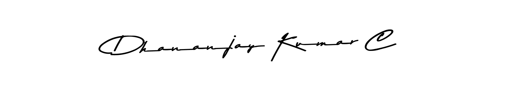 Create a beautiful signature design for name Dhananjay Kumar C. With this signature (Asem Kandis PERSONAL USE) fonts, you can make a handwritten signature for free. Dhananjay Kumar C signature style 9 images and pictures png