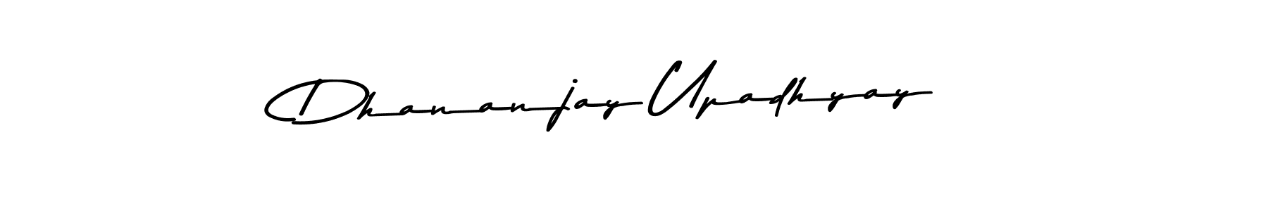 Make a beautiful signature design for name Dhananjay Upadhyay. With this signature (Asem Kandis PERSONAL USE) style, you can create a handwritten signature for free. Dhananjay Upadhyay signature style 9 images and pictures png