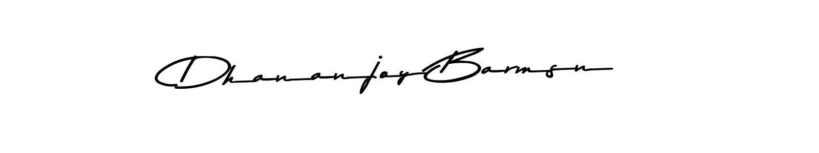 Make a beautiful signature design for name Dhananjoy Barmsn. With this signature (Asem Kandis PERSONAL USE) style, you can create a handwritten signature for free. Dhananjoy Barmsn signature style 9 images and pictures png