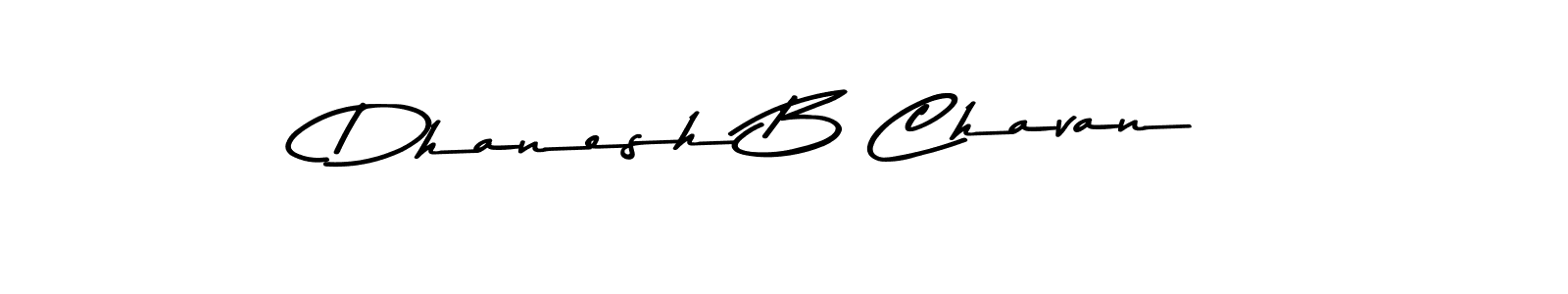 Create a beautiful signature design for name Dhanesh B Chavan. With this signature (Asem Kandis PERSONAL USE) fonts, you can make a handwritten signature for free. Dhanesh B Chavan signature style 9 images and pictures png