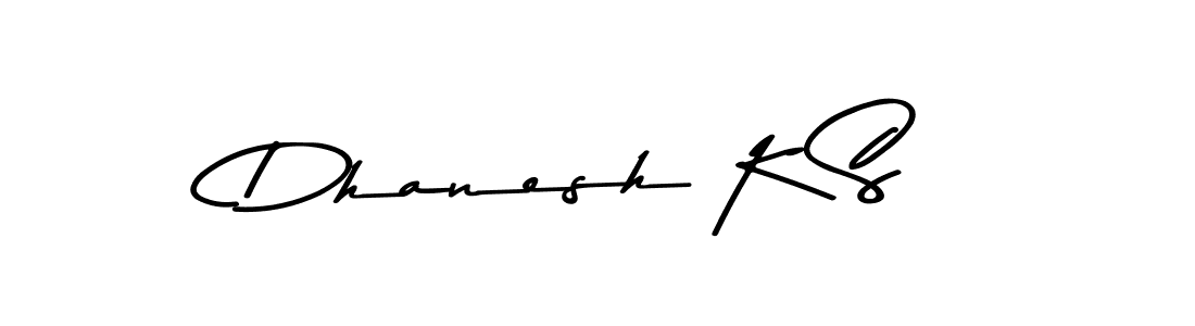 Use a signature maker to create a handwritten signature online. With this signature software, you can design (Asem Kandis PERSONAL USE) your own signature for name Dhanesh K S. Dhanesh K S signature style 9 images and pictures png