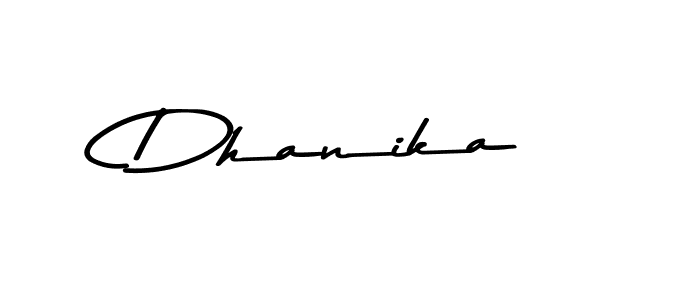 Also we have Dhanika name is the best signature style. Create professional handwritten signature collection using Asem Kandis PERSONAL USE autograph style. Dhanika signature style 9 images and pictures png