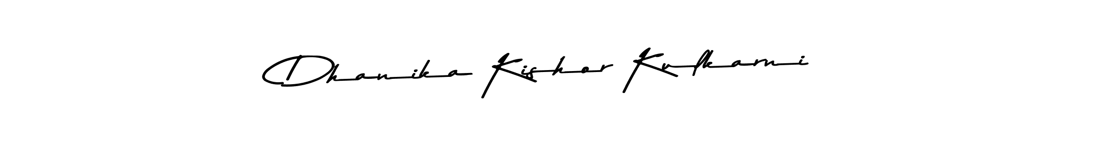 Create a beautiful signature design for name Dhanika Kishor Kulkarni. With this signature (Asem Kandis PERSONAL USE) fonts, you can make a handwritten signature for free. Dhanika Kishor Kulkarni signature style 9 images and pictures png