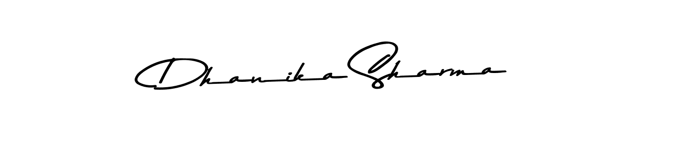 Dhanika Sharma stylish signature style. Best Handwritten Sign (Asem Kandis PERSONAL USE) for my name. Handwritten Signature Collection Ideas for my name Dhanika Sharma. Dhanika Sharma signature style 9 images and pictures png