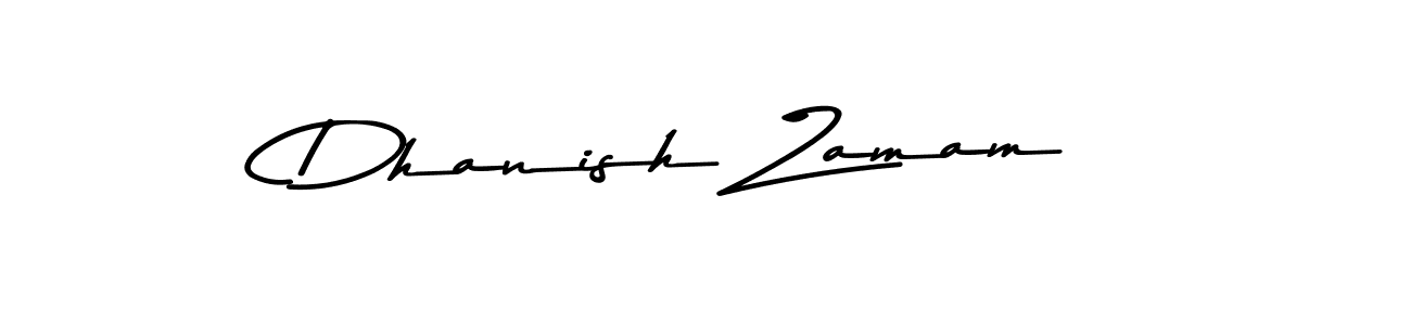 Design your own signature with our free online signature maker. With this signature software, you can create a handwritten (Asem Kandis PERSONAL USE) signature for name Dhanish Zamam. Dhanish Zamam signature style 9 images and pictures png