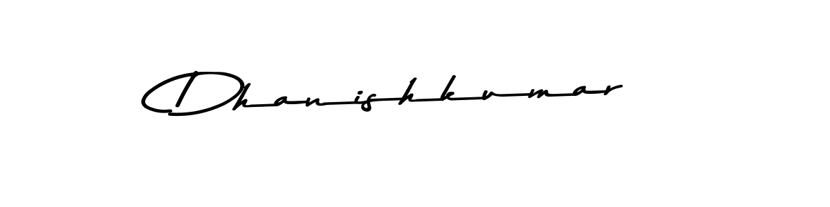 Design your own signature with our free online signature maker. With this signature software, you can create a handwritten (Asem Kandis PERSONAL USE) signature for name Dhanishkumar. Dhanishkumar signature style 9 images and pictures png