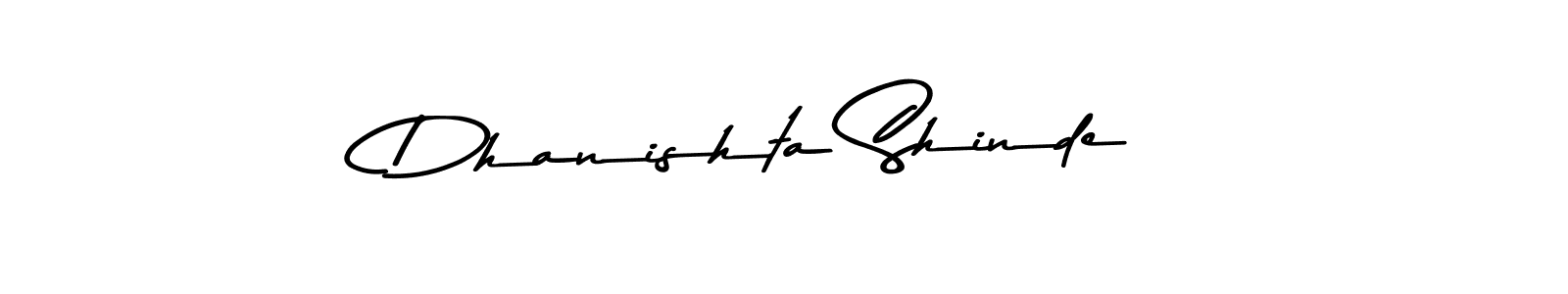 The best way (Asem Kandis PERSONAL USE) to make a short signature is to pick only two or three words in your name. The name Dhanishta Shinde include a total of six letters. For converting this name. Dhanishta Shinde signature style 9 images and pictures png