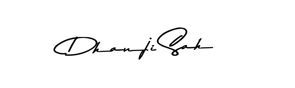 Design your own signature with our free online signature maker. With this signature software, you can create a handwritten (Asem Kandis PERSONAL USE) signature for name Dhanji Sah. Dhanji Sah signature style 9 images and pictures png