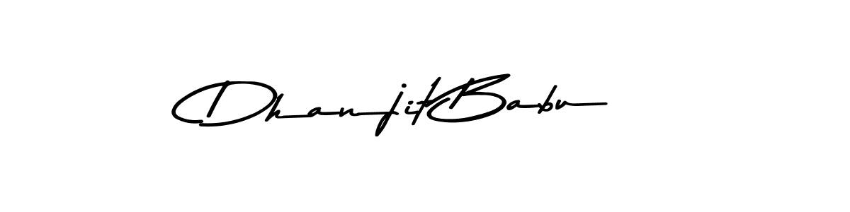 Create a beautiful signature design for name Dhanjit Babu. With this signature (Asem Kandis PERSONAL USE) fonts, you can make a handwritten signature for free. Dhanjit Babu signature style 9 images and pictures png