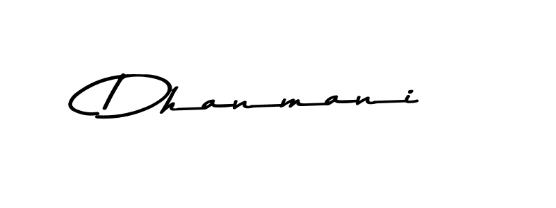 Dhanmani stylish signature style. Best Handwritten Sign (Asem Kandis PERSONAL USE) for my name. Handwritten Signature Collection Ideas for my name Dhanmani. Dhanmani signature style 9 images and pictures png