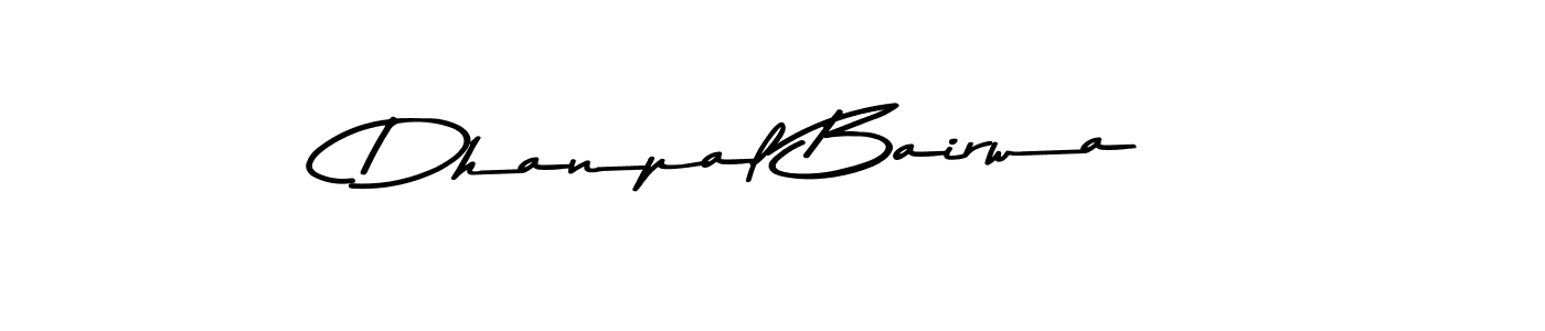 Design your own signature with our free online signature maker. With this signature software, you can create a handwritten (Asem Kandis PERSONAL USE) signature for name Dhanpal Bairwa. Dhanpal Bairwa signature style 9 images and pictures png