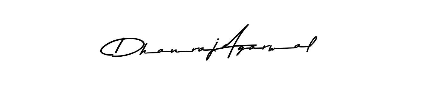 Create a beautiful signature design for name Dhanraj Agarwal. With this signature (Asem Kandis PERSONAL USE) fonts, you can make a handwritten signature for free. Dhanraj Agarwal signature style 9 images and pictures png