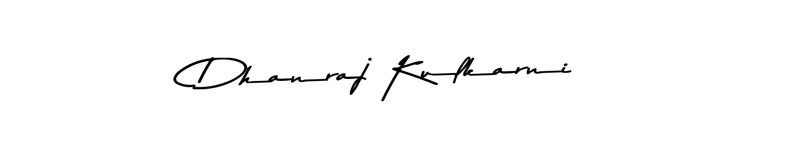 Create a beautiful signature design for name Dhanraj Kulkarni. With this signature (Asem Kandis PERSONAL USE) fonts, you can make a handwritten signature for free. Dhanraj Kulkarni signature style 9 images and pictures png