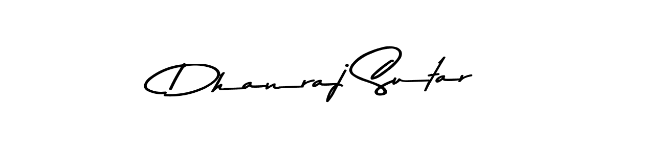 How to make Dhanraj Sutar signature? Asem Kandis PERSONAL USE is a professional autograph style. Create handwritten signature for Dhanraj Sutar name. Dhanraj Sutar signature style 9 images and pictures png