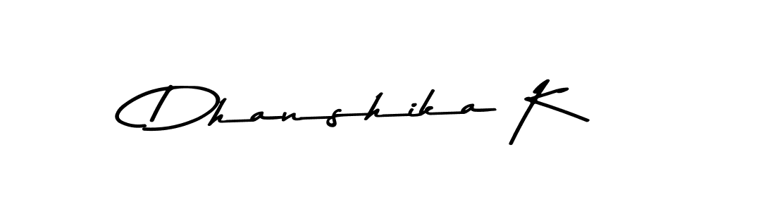 Make a beautiful signature design for name Dhanshika K. Use this online signature maker to create a handwritten signature for free. Dhanshika K signature style 9 images and pictures png