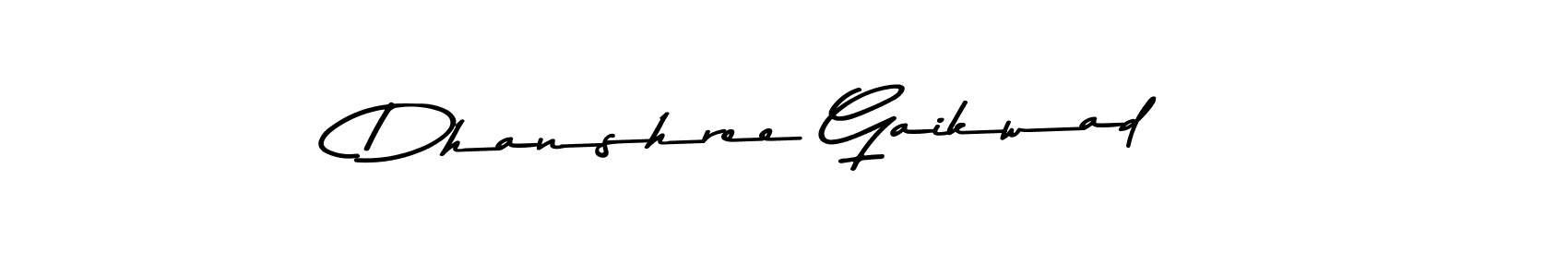 Create a beautiful signature design for name Dhanshree Gaikwad. With this signature (Asem Kandis PERSONAL USE) fonts, you can make a handwritten signature for free. Dhanshree Gaikwad signature style 9 images and pictures png