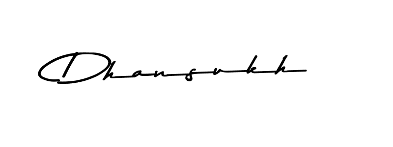 Use a signature maker to create a handwritten signature online. With this signature software, you can design (Asem Kandis PERSONAL USE) your own signature for name Dhansukh. Dhansukh signature style 9 images and pictures png