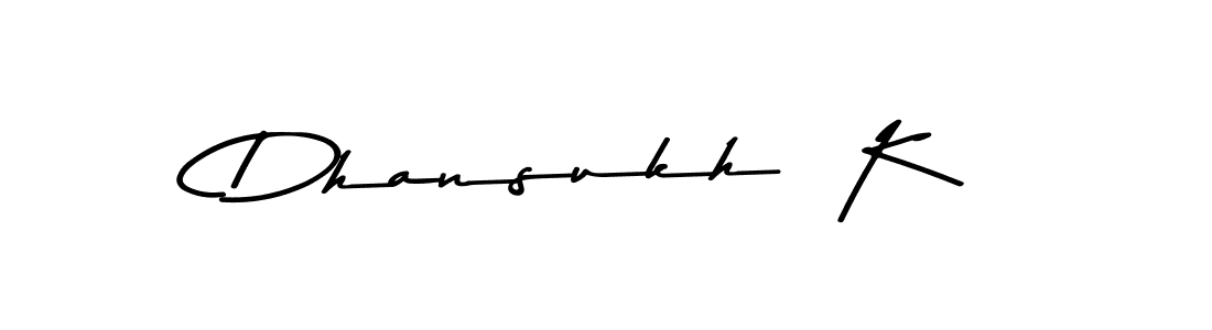 Best and Professional Signature Style for Dhansukh  K. Asem Kandis PERSONAL USE Best Signature Style Collection. Dhansukh  K signature style 9 images and pictures png